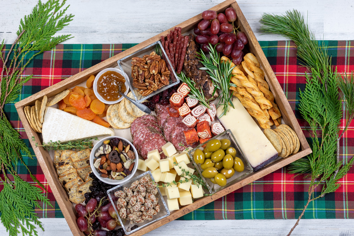 Charcuterie board for holiday parties